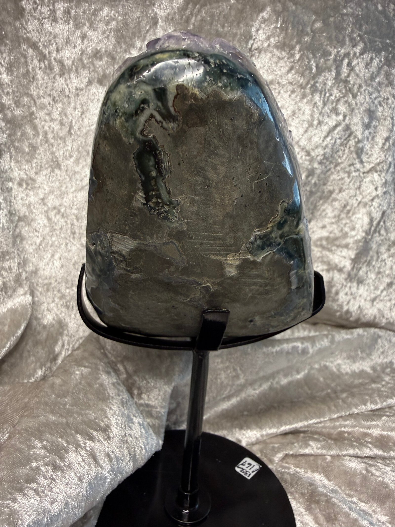 Amethyst Geode on Custom Stand - Image 7