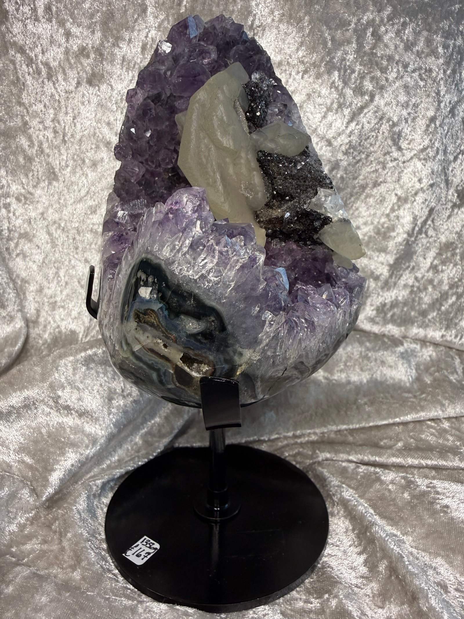 Amethyst Geode on Custom Stand - Image 8