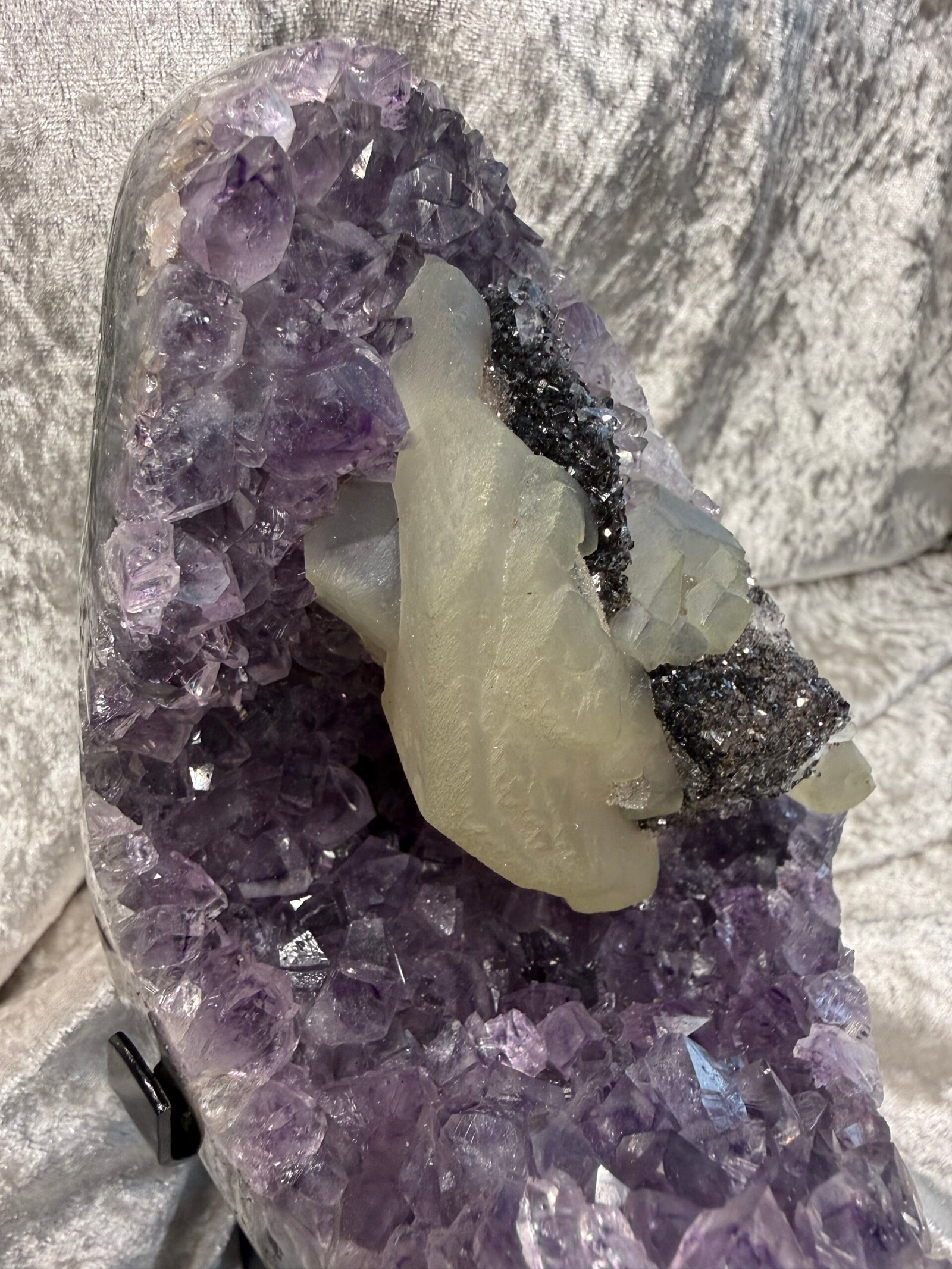 Amethyst Geode on Custom Stand - Image 10