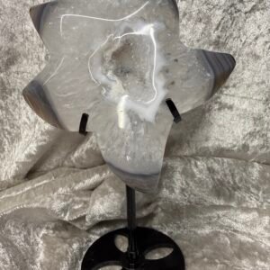 Druse Agate Star on Stand