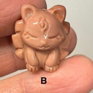 Alashan Agate Nine Tail Fox Carving