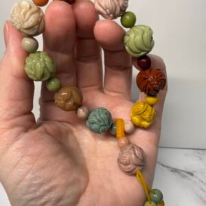 Alashan Agate Nine Tail Fox Bracelet