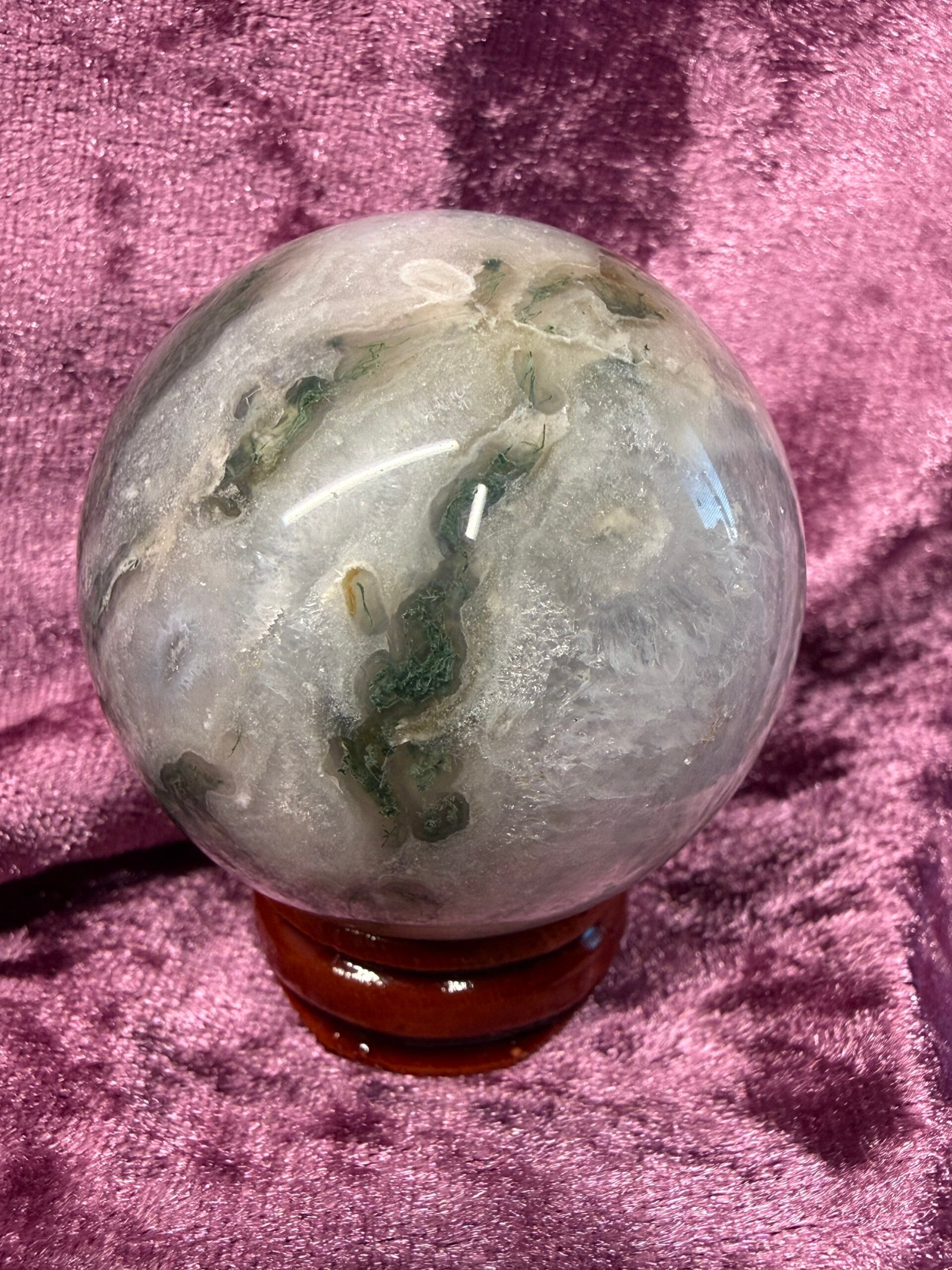 Moss Agate Sphere - Image 3