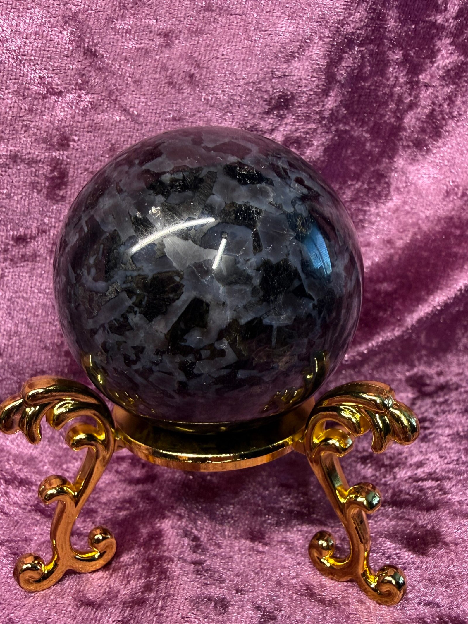 Indigo Gabbro Sphere - Image 2