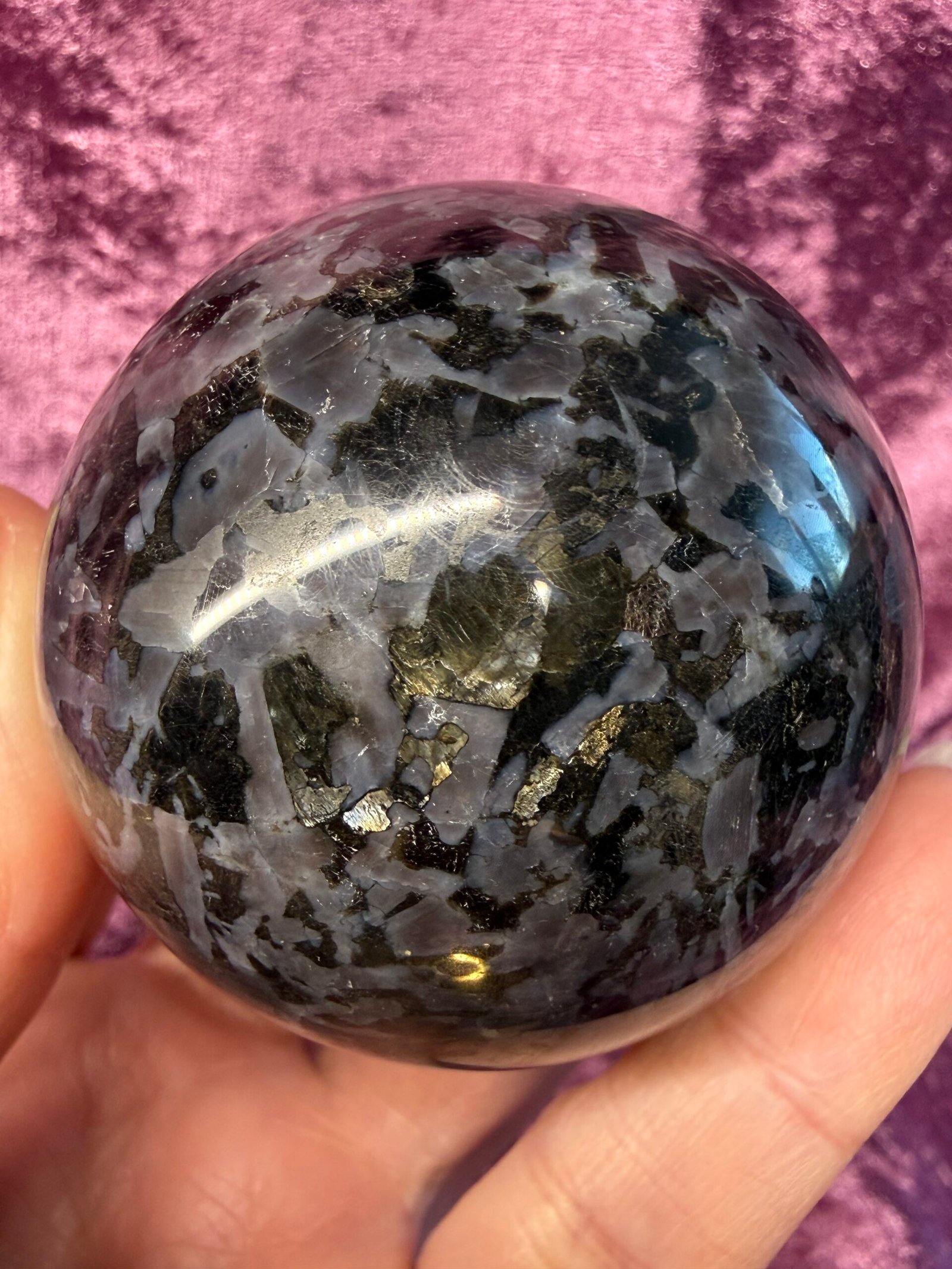 Indigo Gabbro Sphere - Image 4