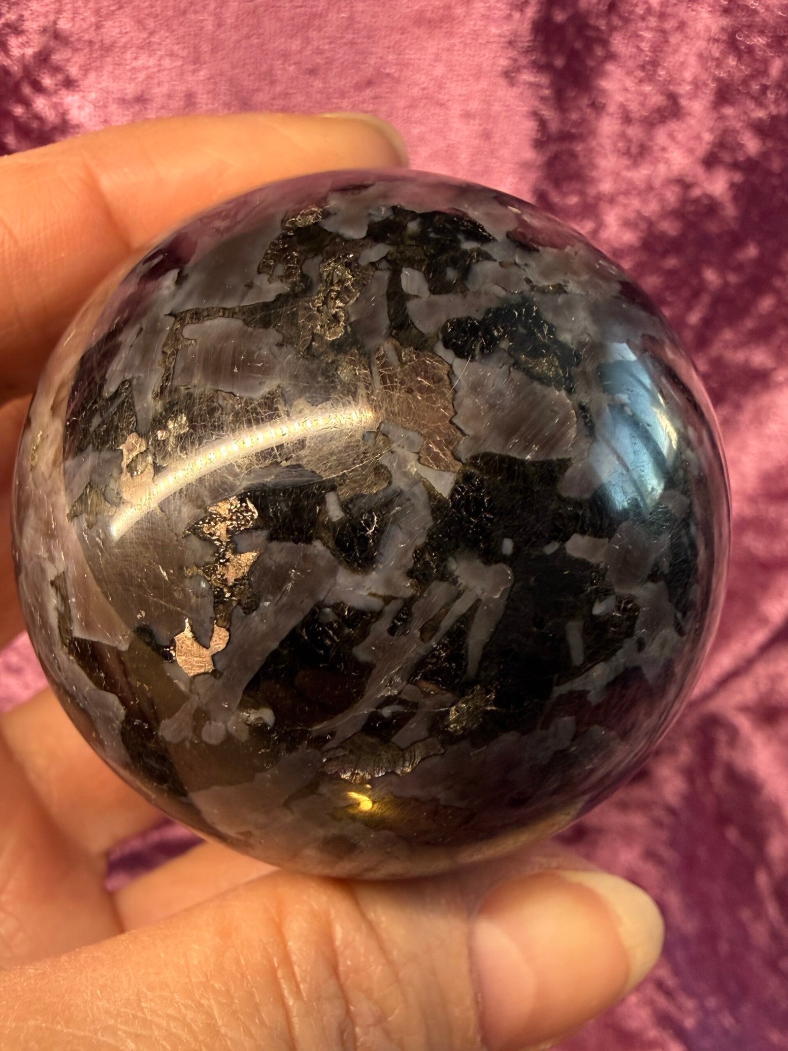 Indigo Gabbro Sphere