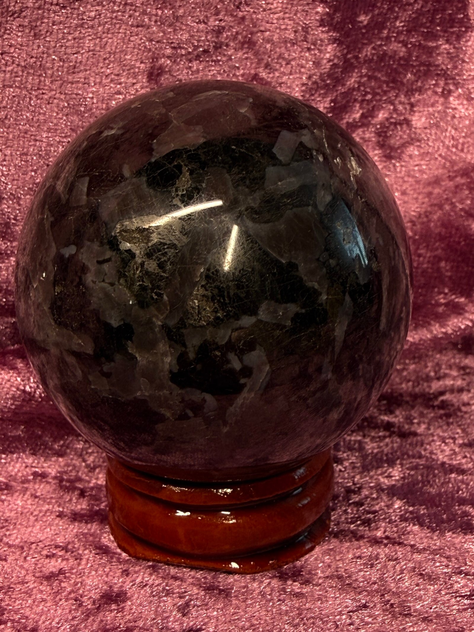 Indigo Gabbro Sphere - Image 3