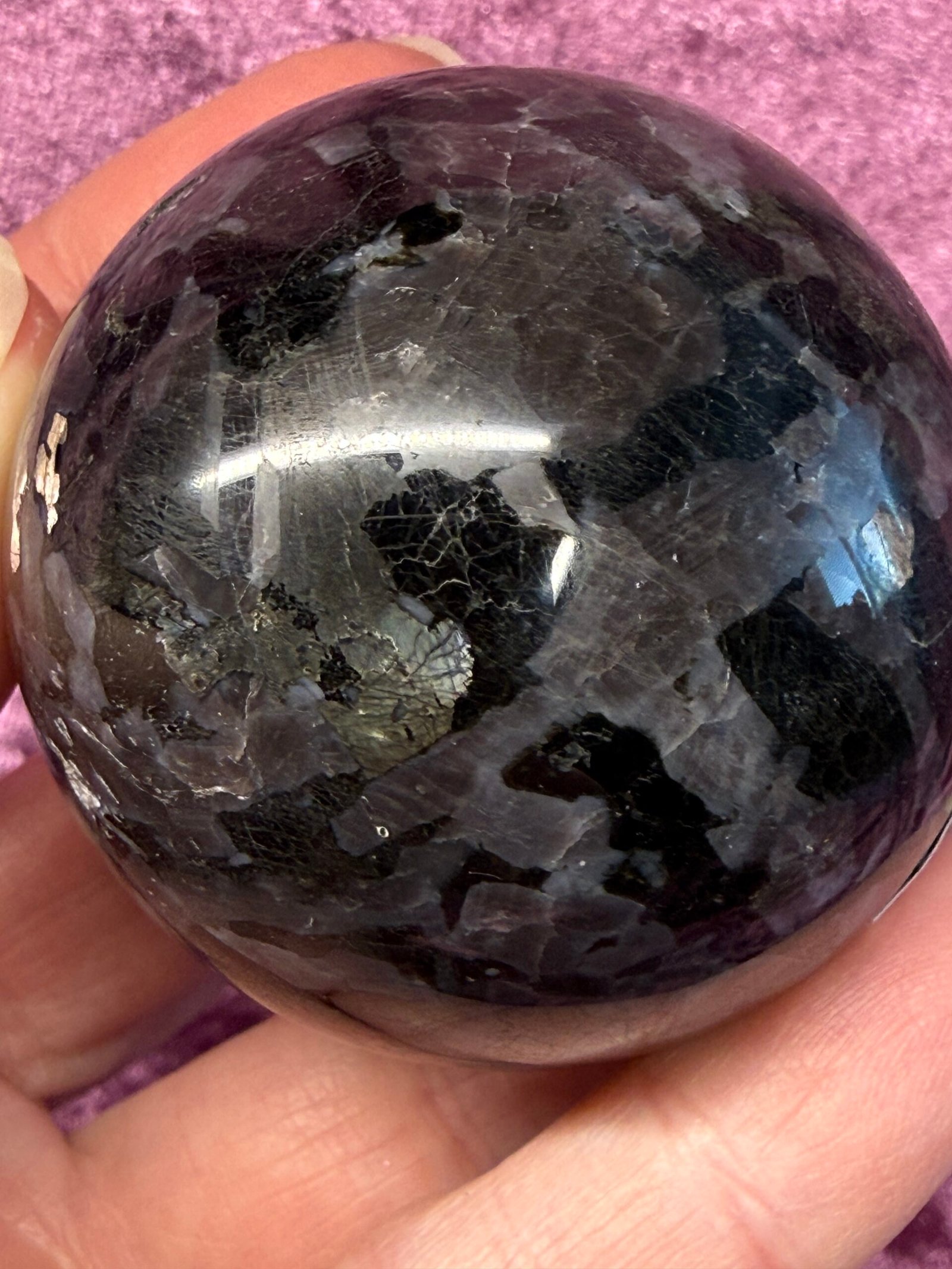 Indigo Gabbro Sphere