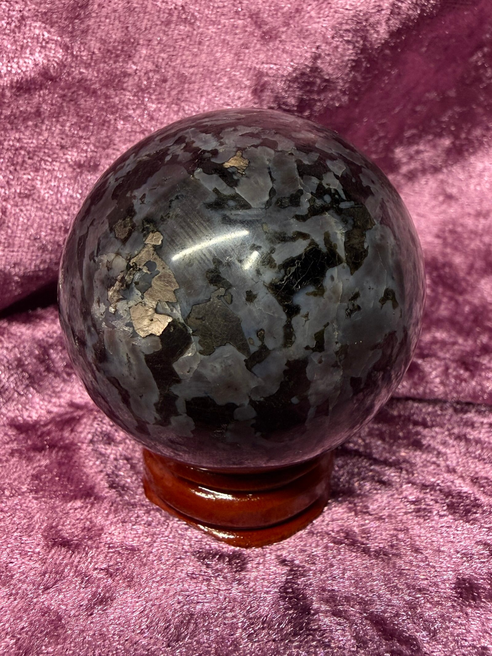 Indigo Gabbro Sphere - Image 2