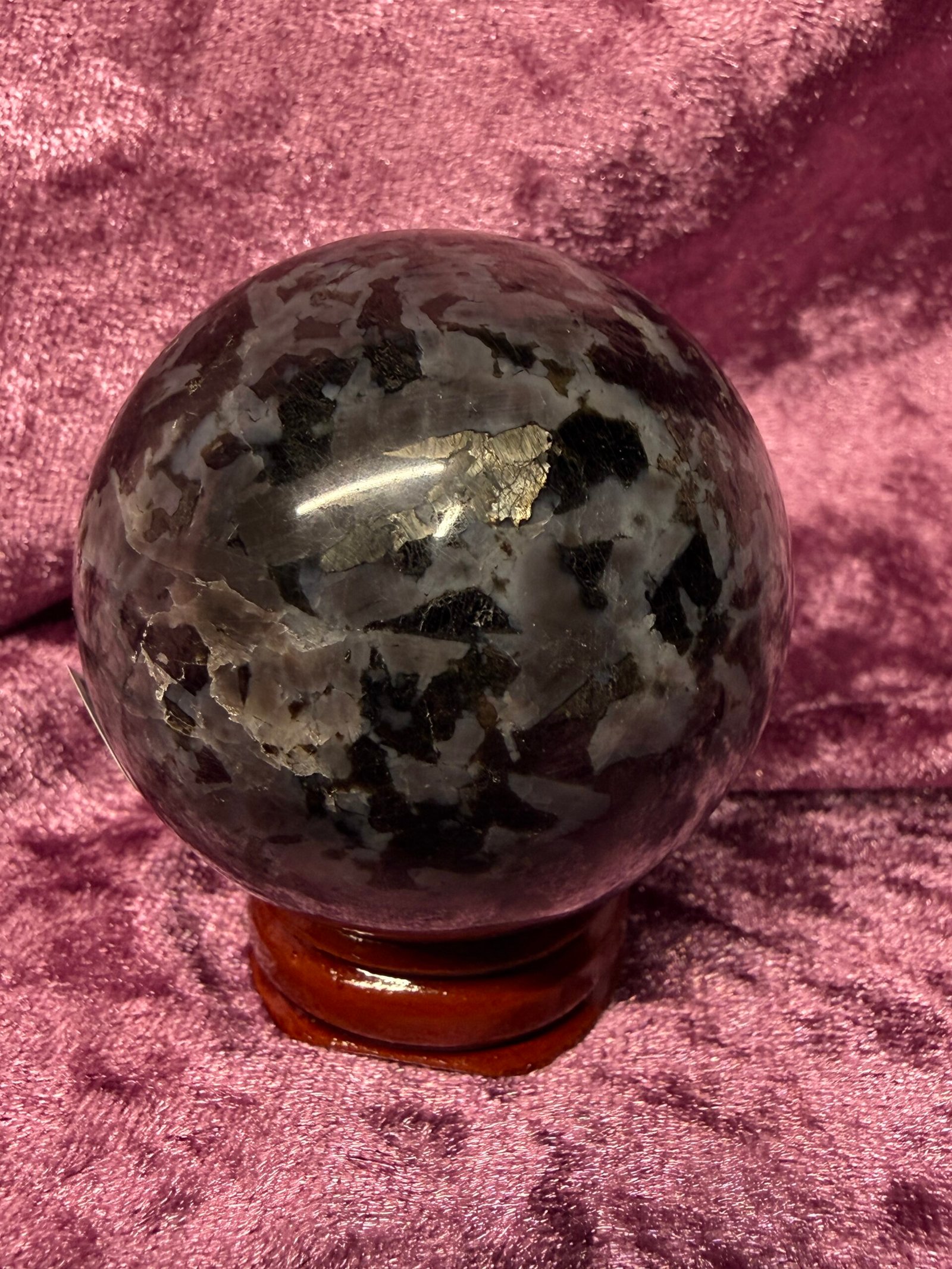 Indigo Gabbro Sphere - Image 3