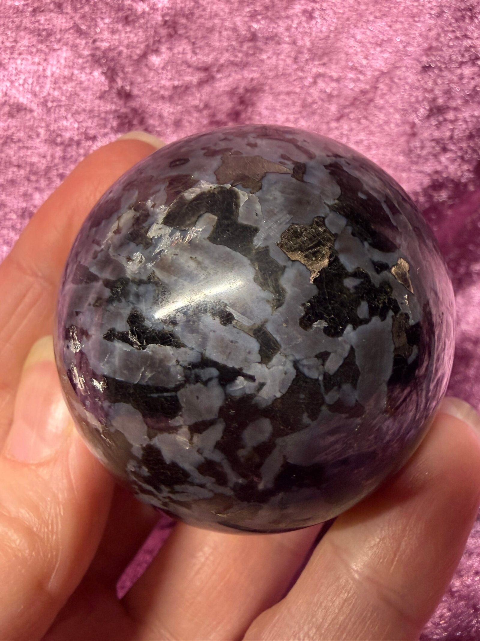 Indigo Gabbro Sphere - Image 4