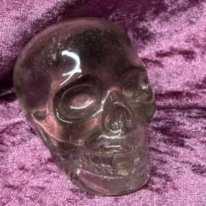 Clear Quartz Skull Carving