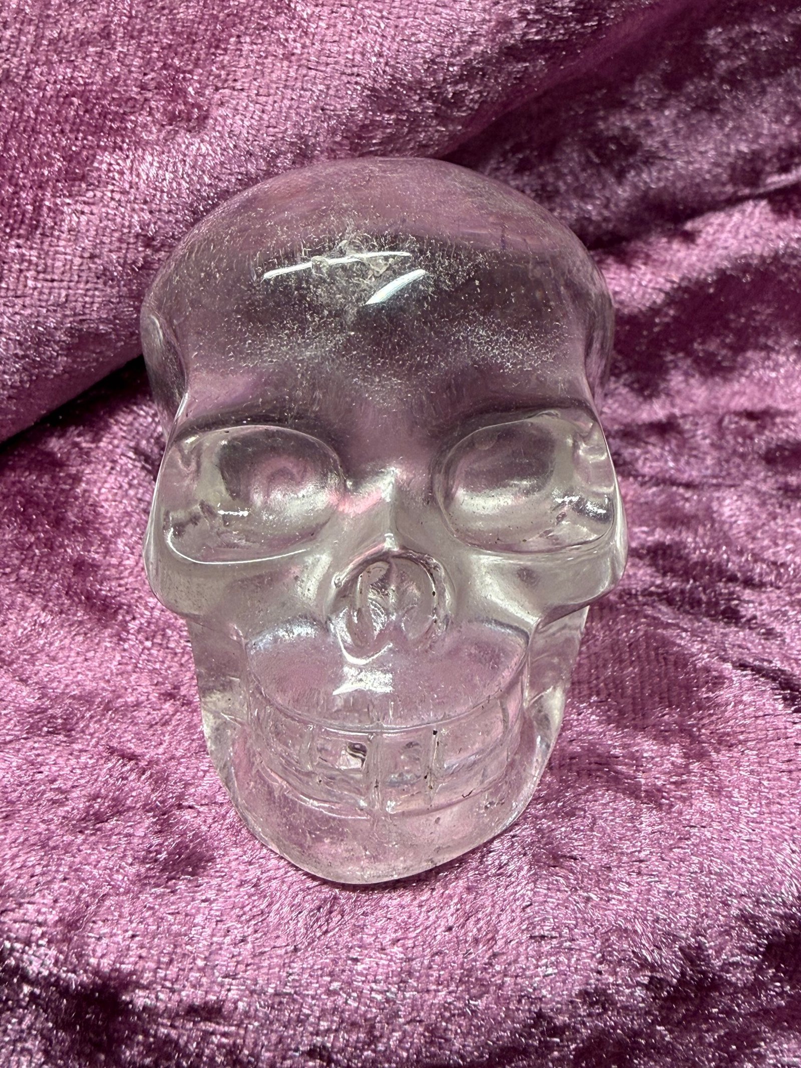 Clear Quartz Skull carving - Image 3