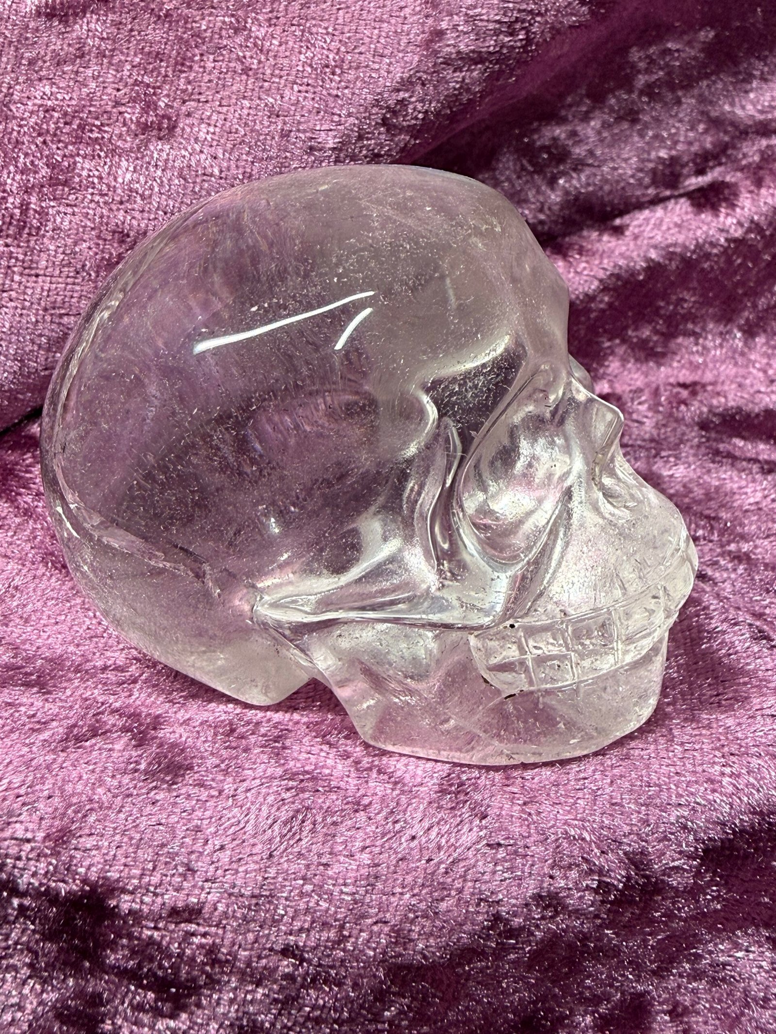 Clear Quartz Skull carving - Image 4