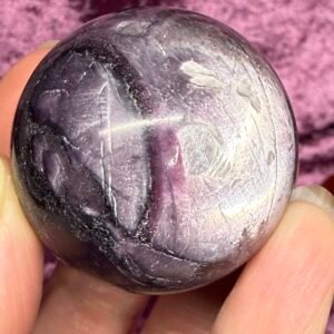 Gemmy Lepidolite Sphere