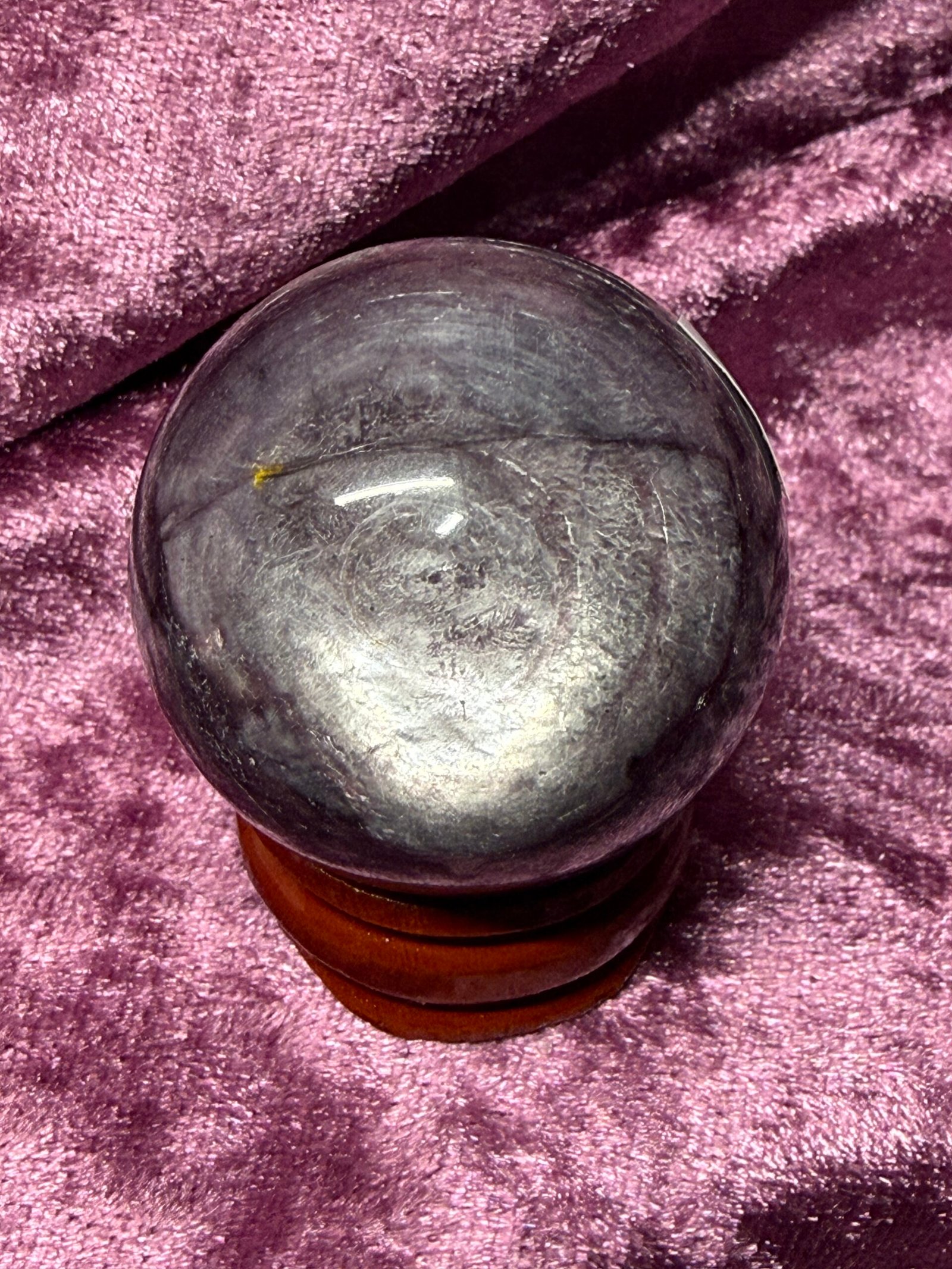 Gemmy Lepidolite Sphere