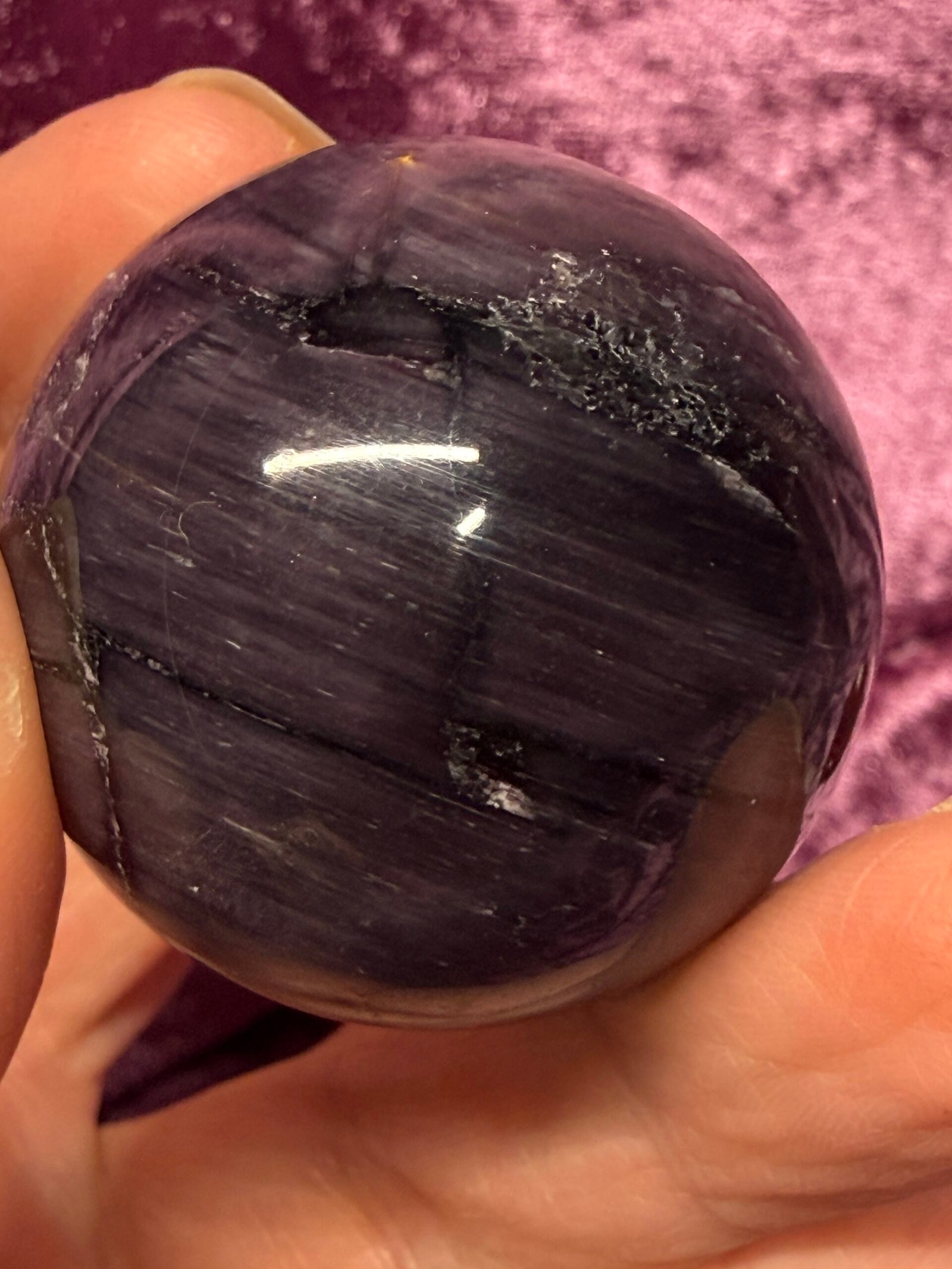 Gemmy Lepidolite Sphere - Image 6