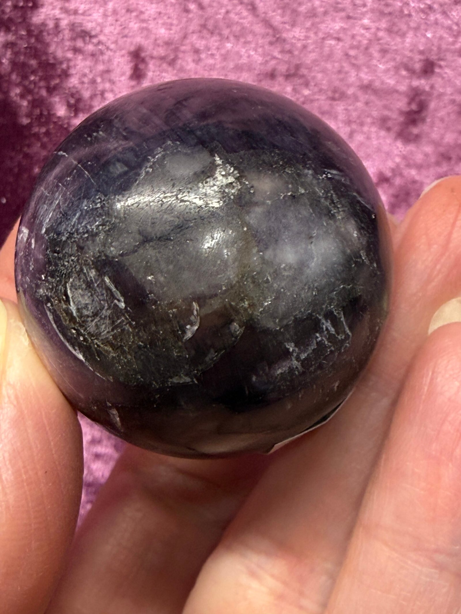 Gemmy Lepidolite Sphere - Image 4