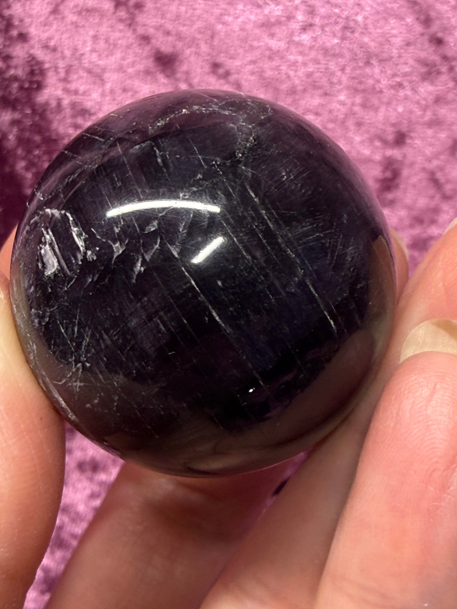 Gemmy Lepidolite Sphere - Image 5