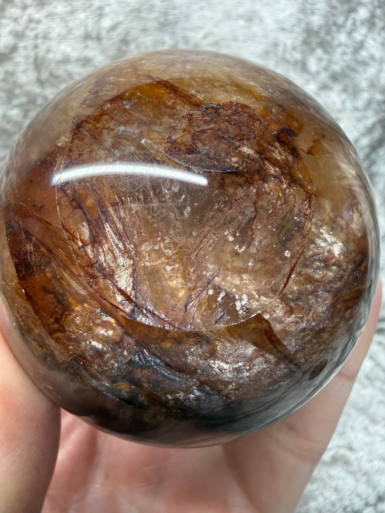 Fire Quartz Sphere