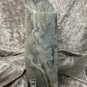 Large Moss Agate Tower