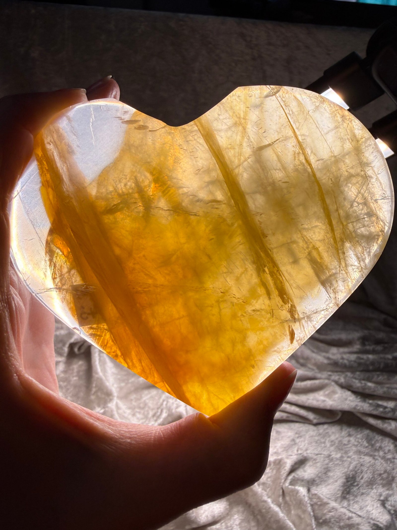 Large Golden Healer Heart