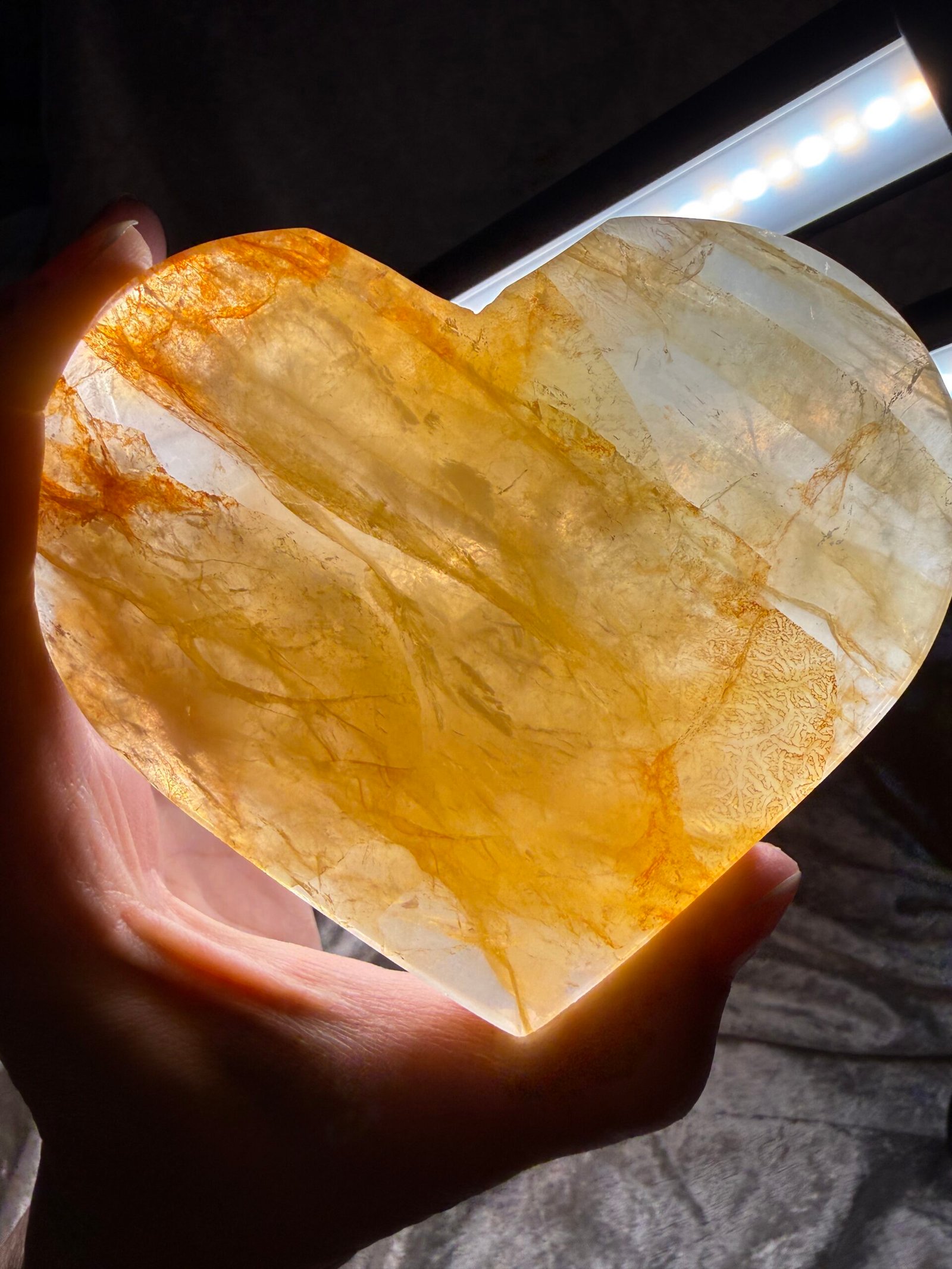 Large Golden Healer Heart
