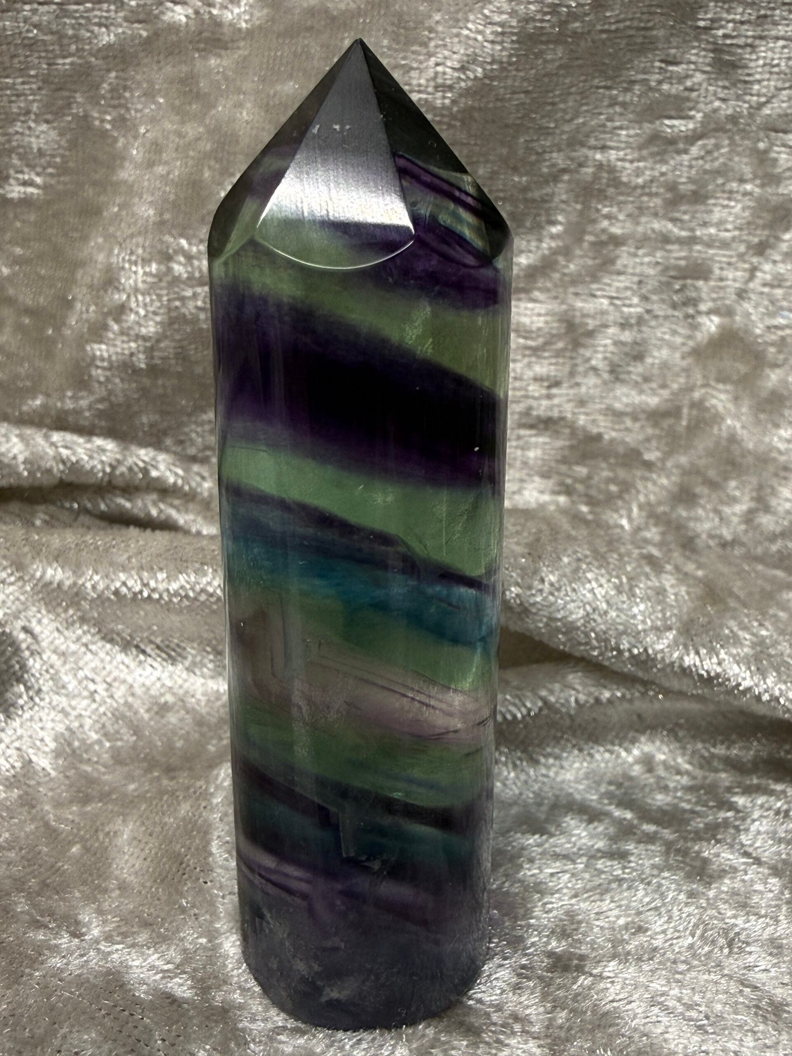 Rainbow Fluorite Rounded Tower - Image 3