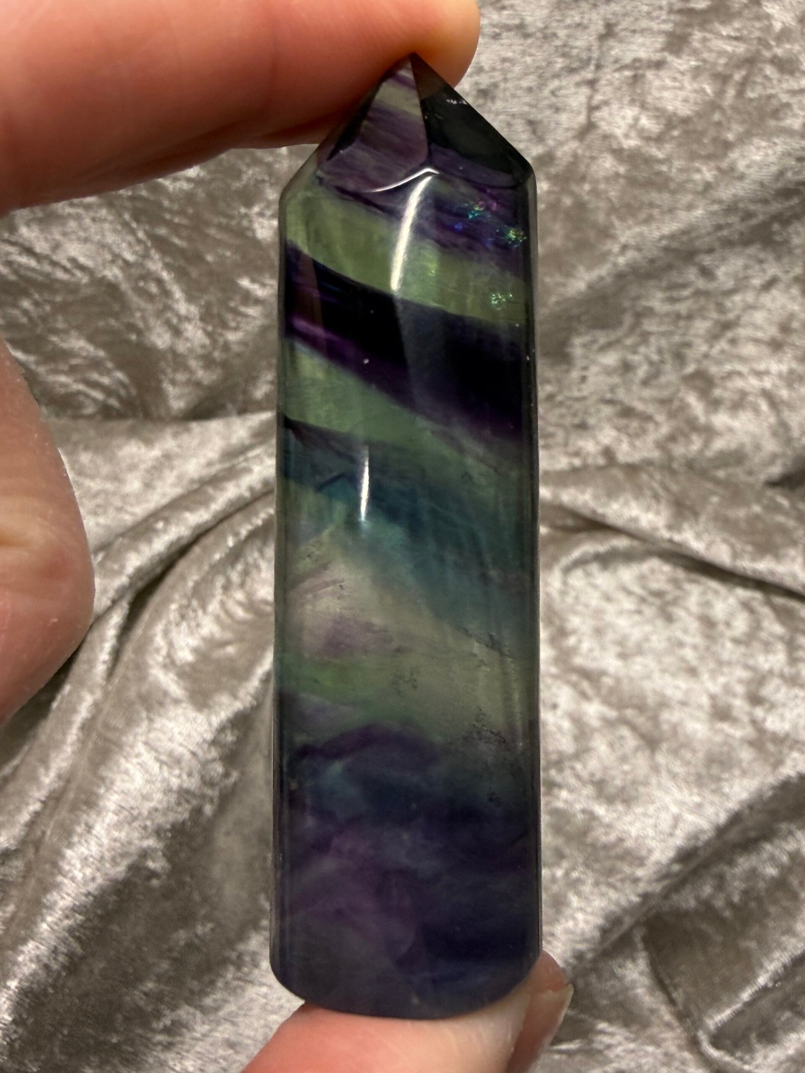 Rainbow Fluorite Rounded Tower - Image 4