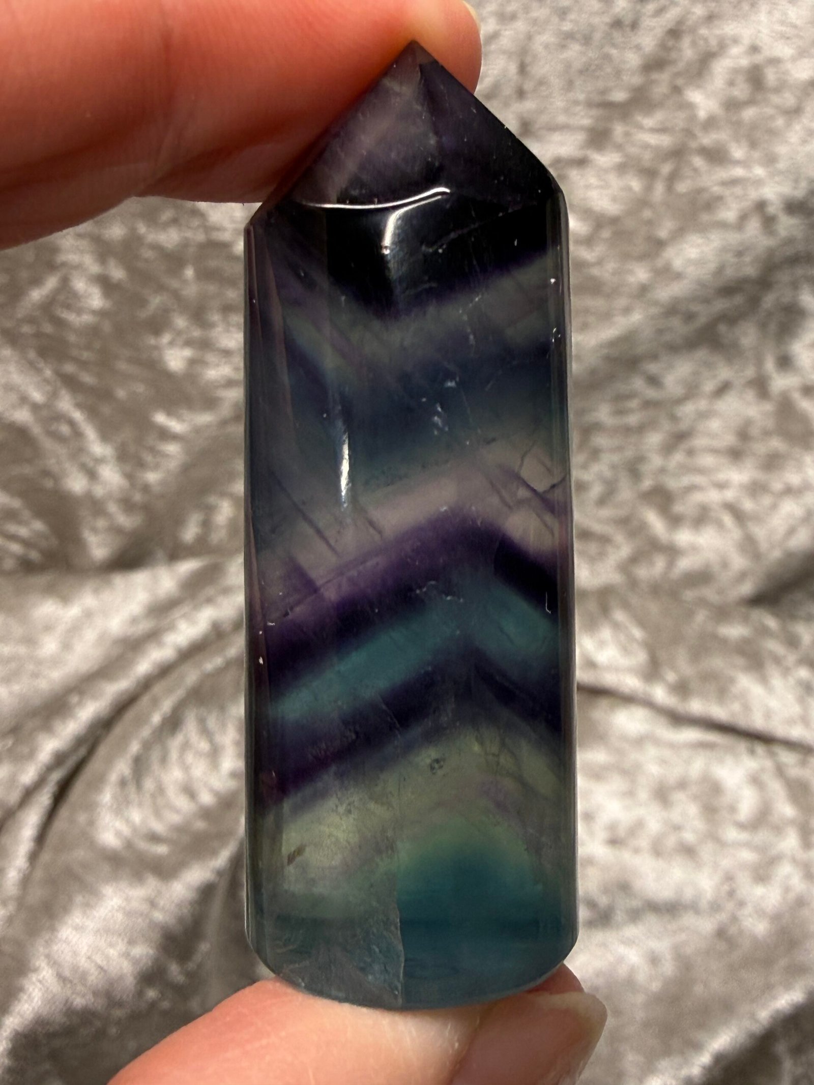 Rainbow Fluorite Rounded Tower
