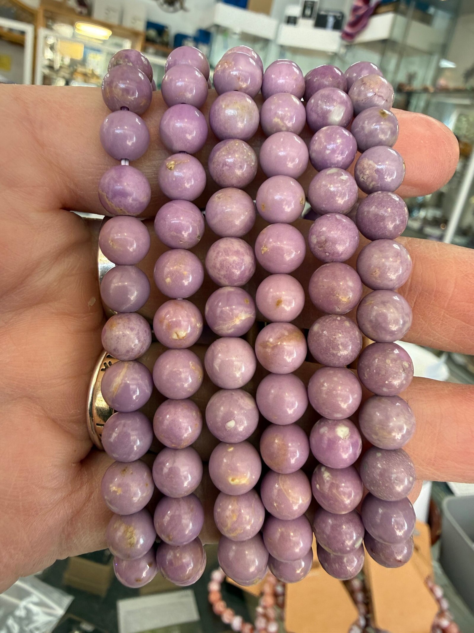 Phosphosiderite Bead Bracelet - Image 2