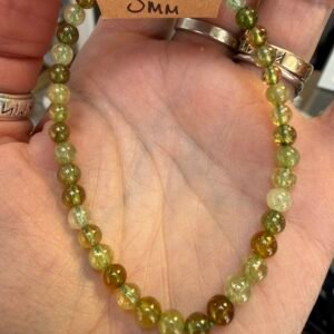 Green Garnet Bead Bracelet
