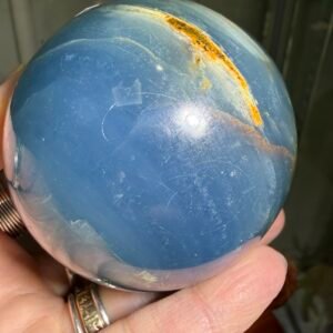 Lemurian Aquatine Calcite Sphere