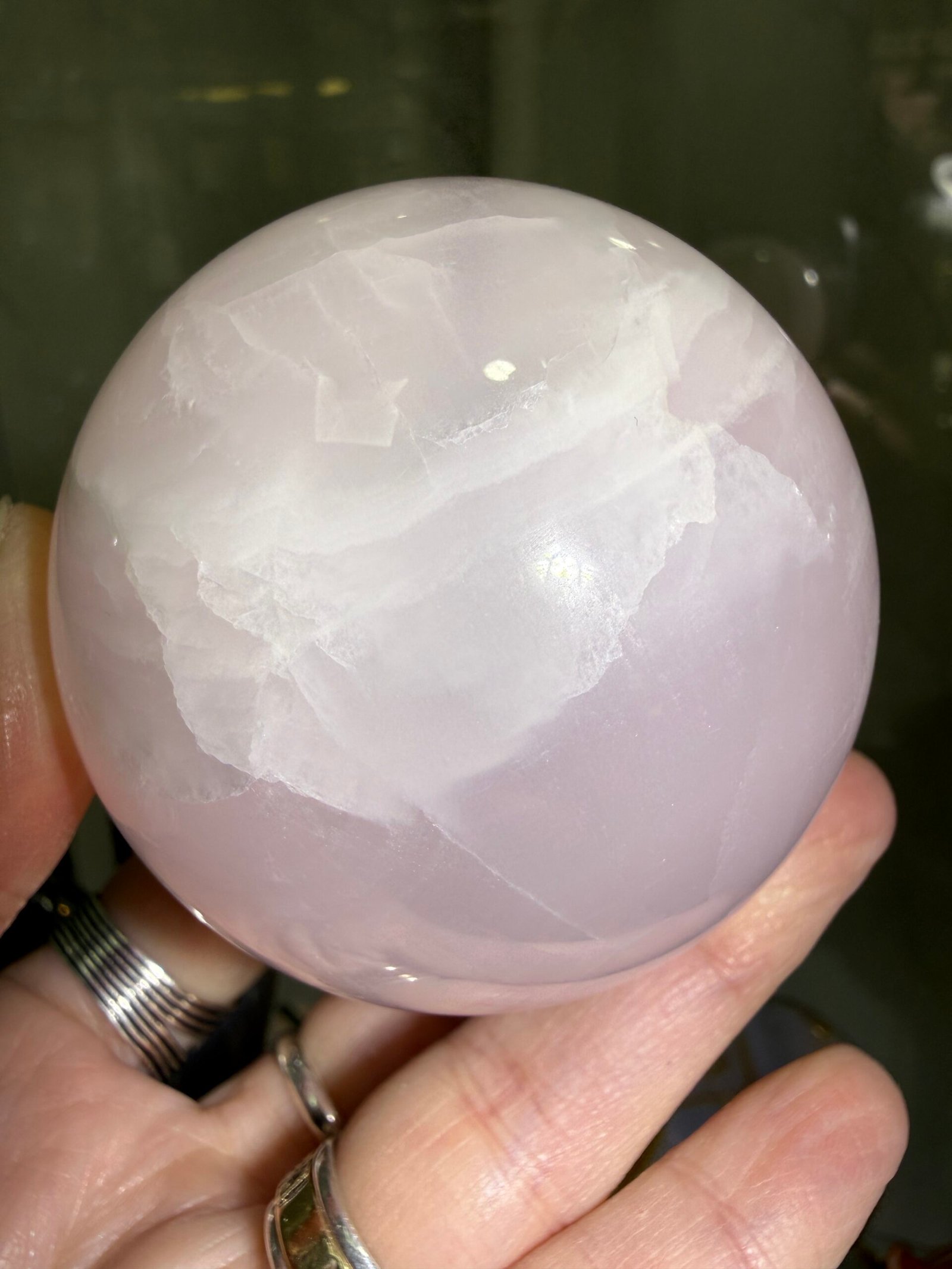 Mangano Calcite Sphere - Image 5