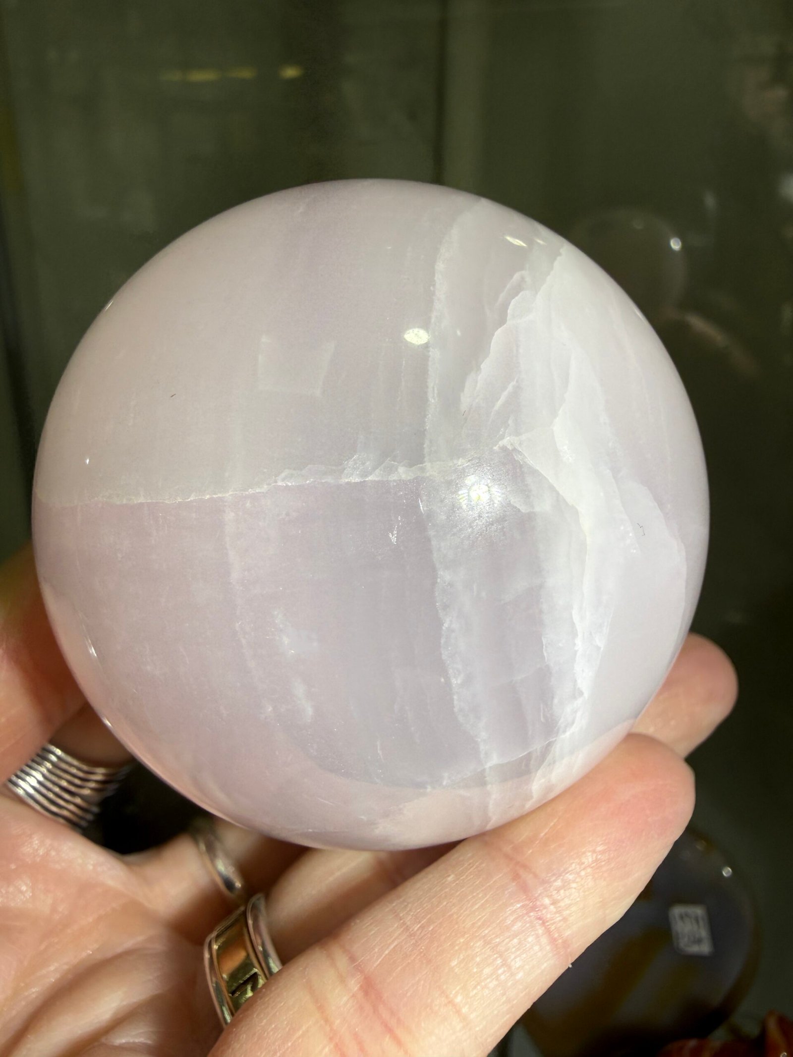 Mangano Calcite Sphere - Image 4