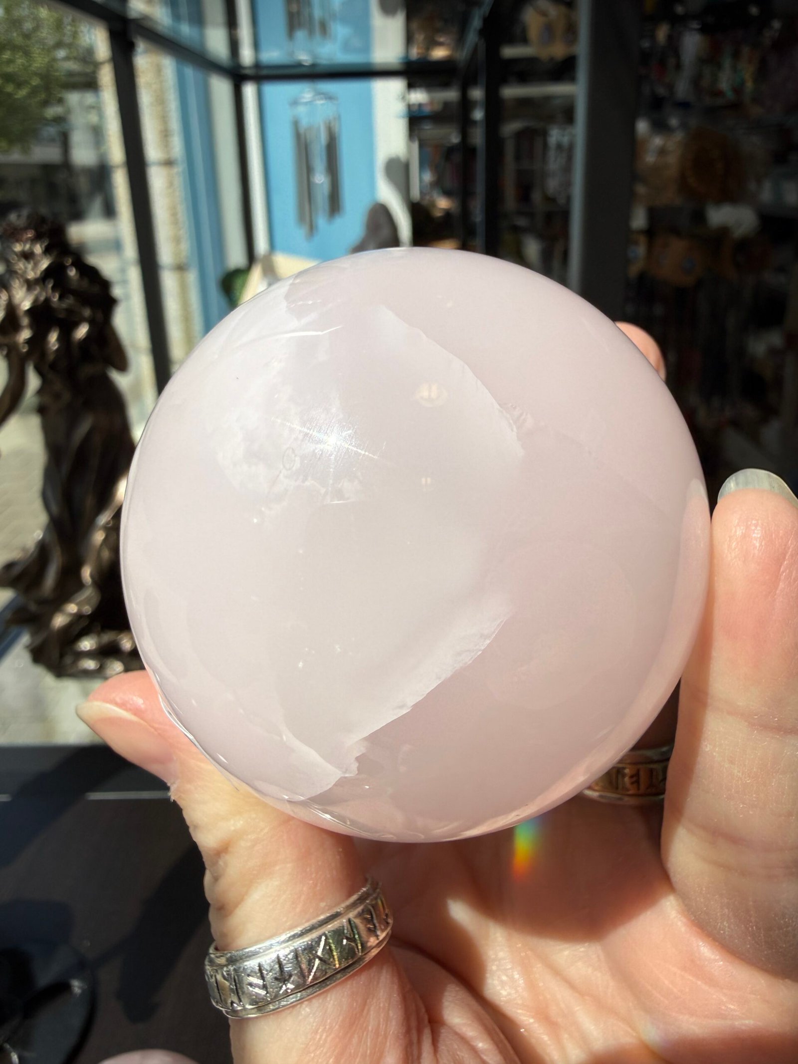 Mangano Calcite Sphere - Image 2