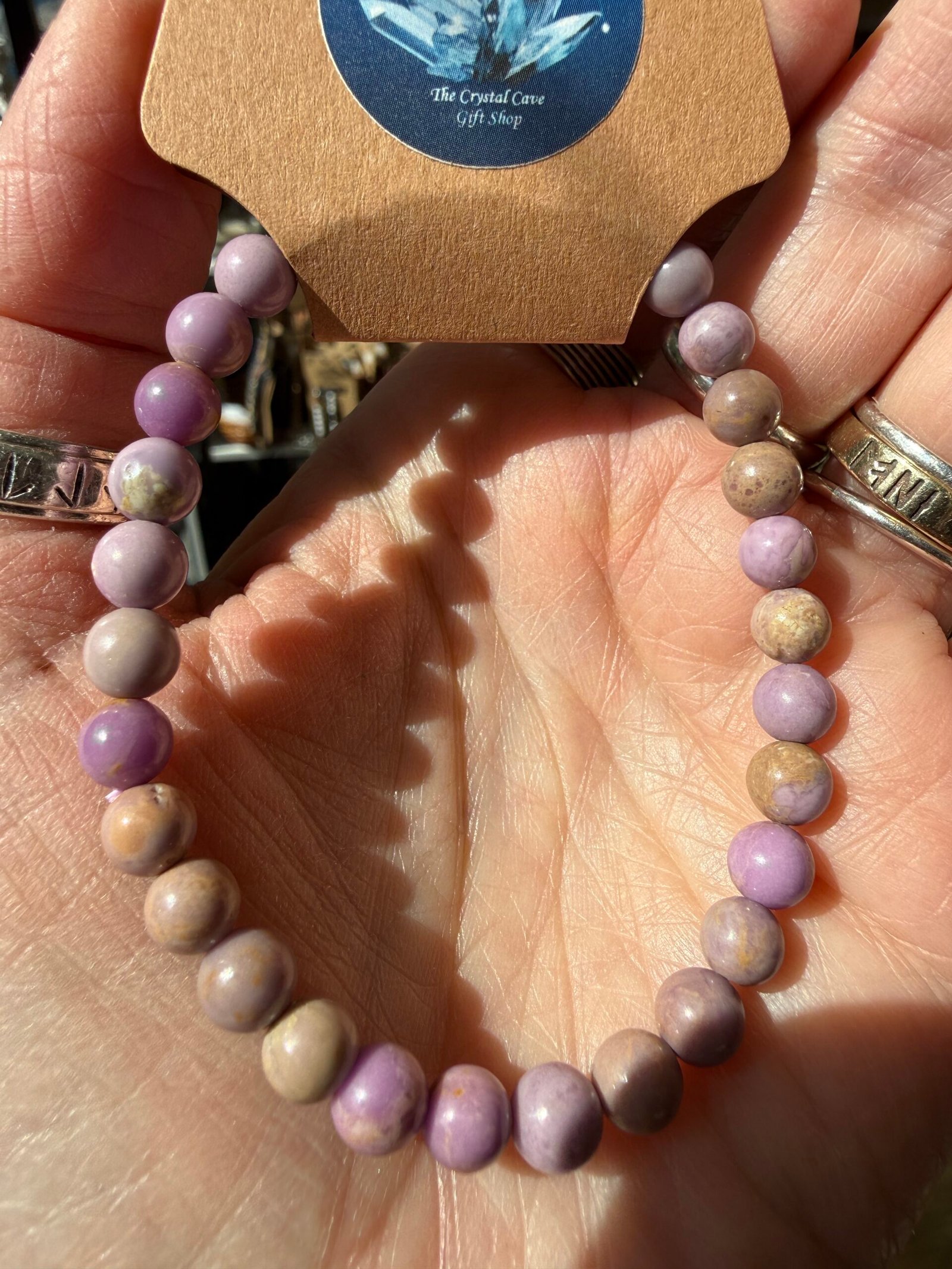Phosphosiderite 6mm Bead Bracelet