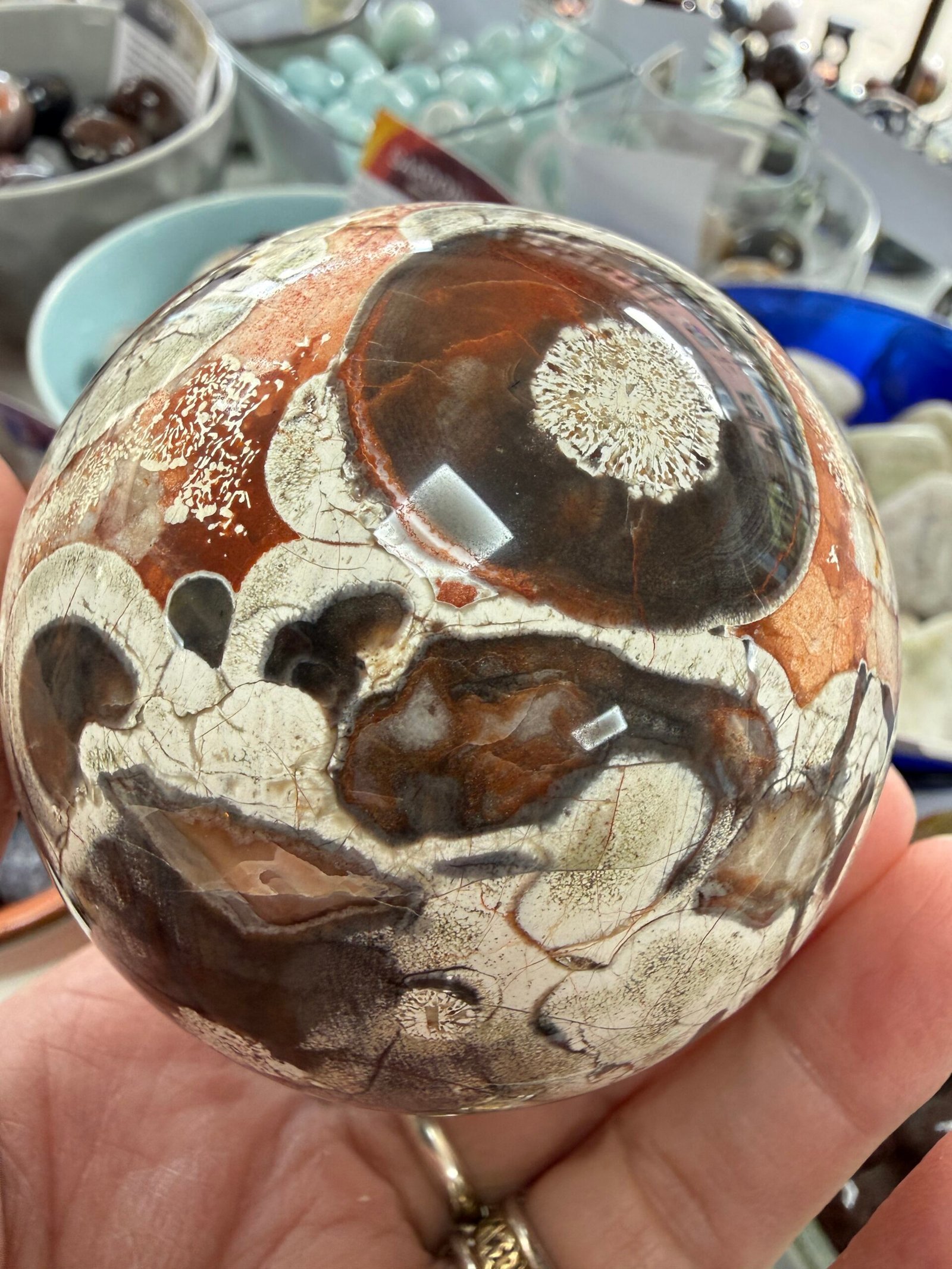 Money Agate Sphere