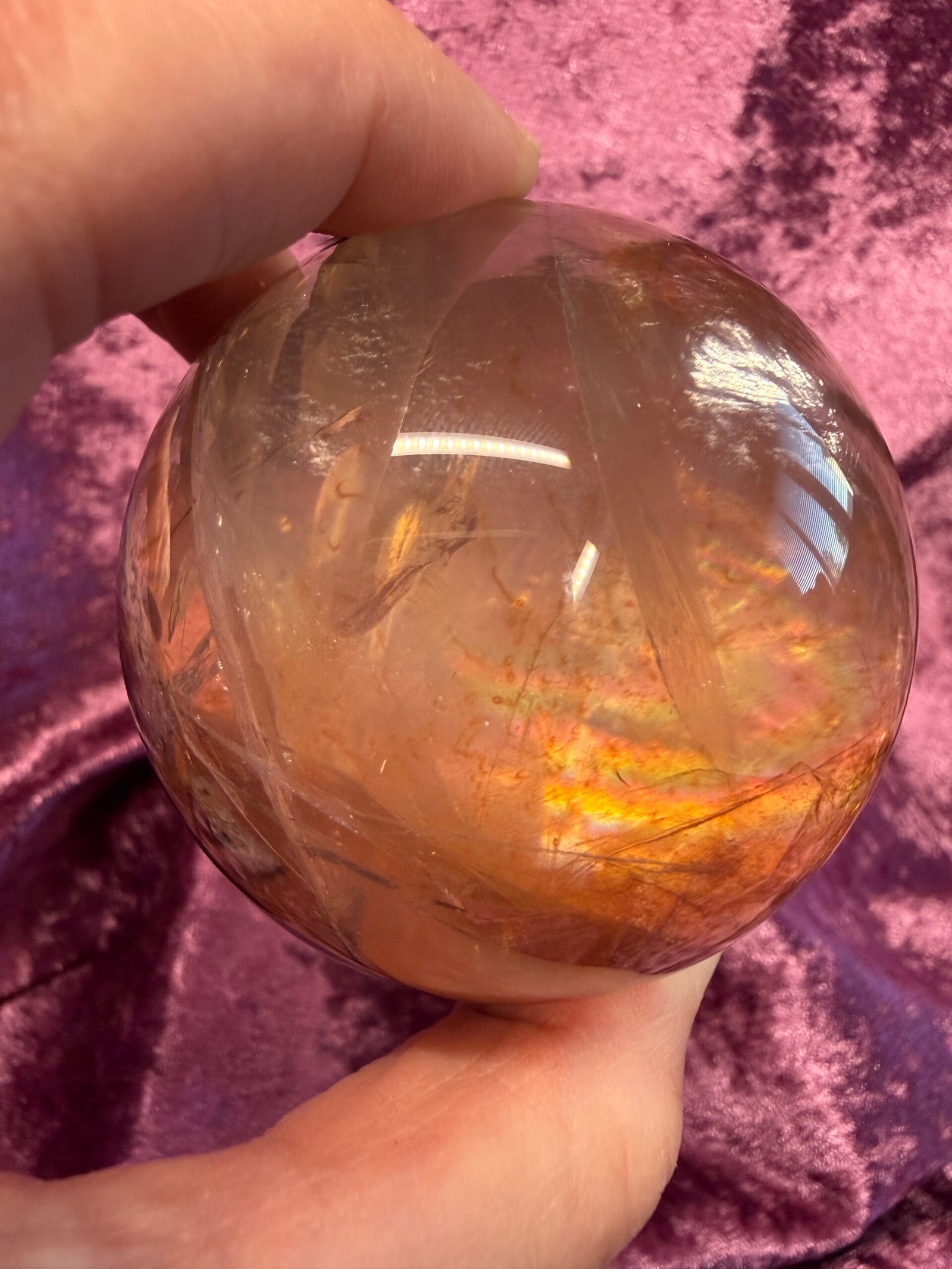 High Quality Fire Quartz Sphere - Image 4