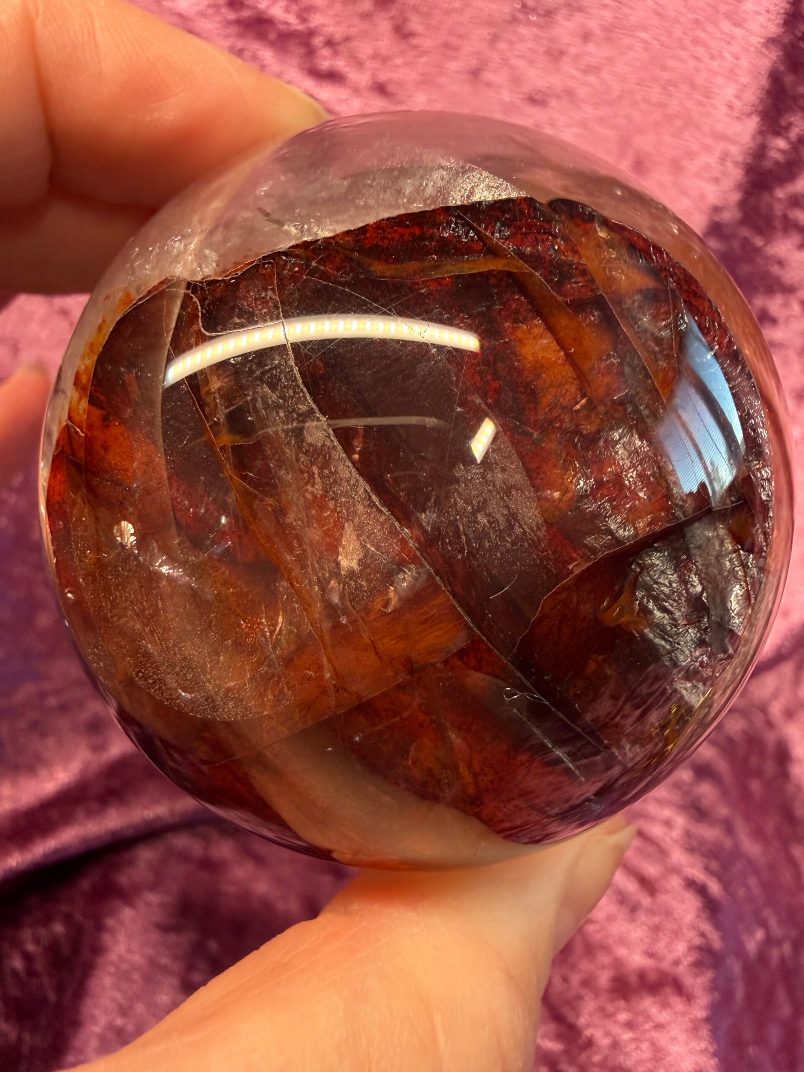 High Quality Fire Quartz Sphere - Image 6