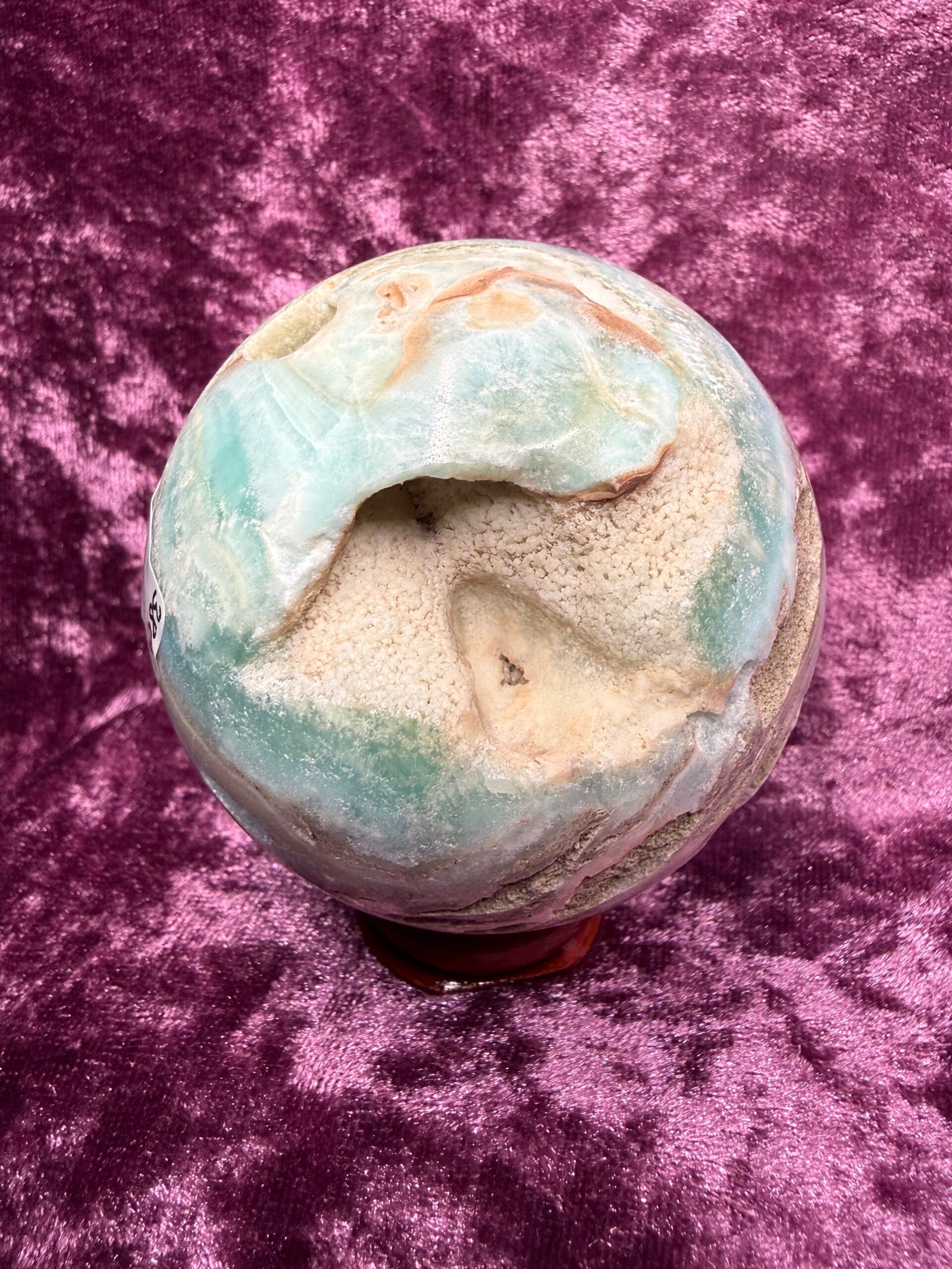 Blue Aragonite Sphere - Image 5