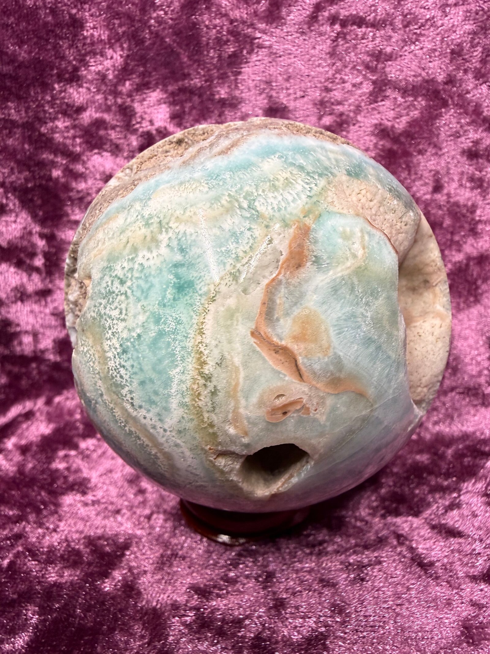 Blue Aragonite Sphere - Image 6