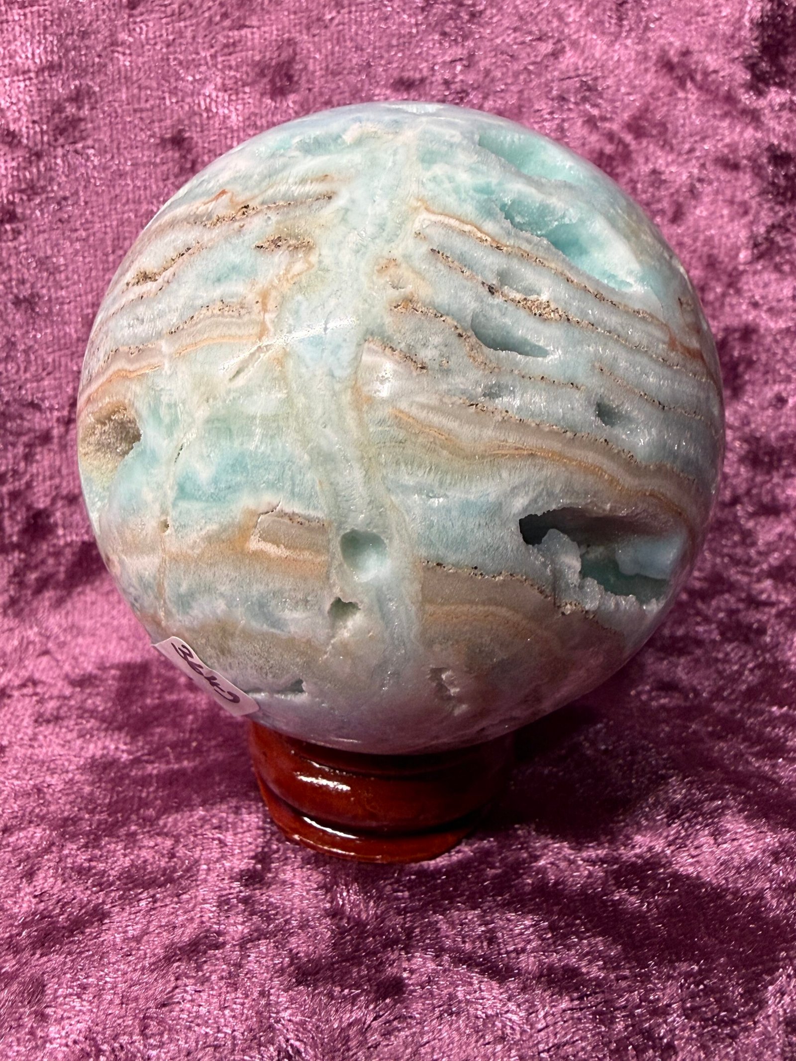 Blue Aragonite Sphere - Image 3