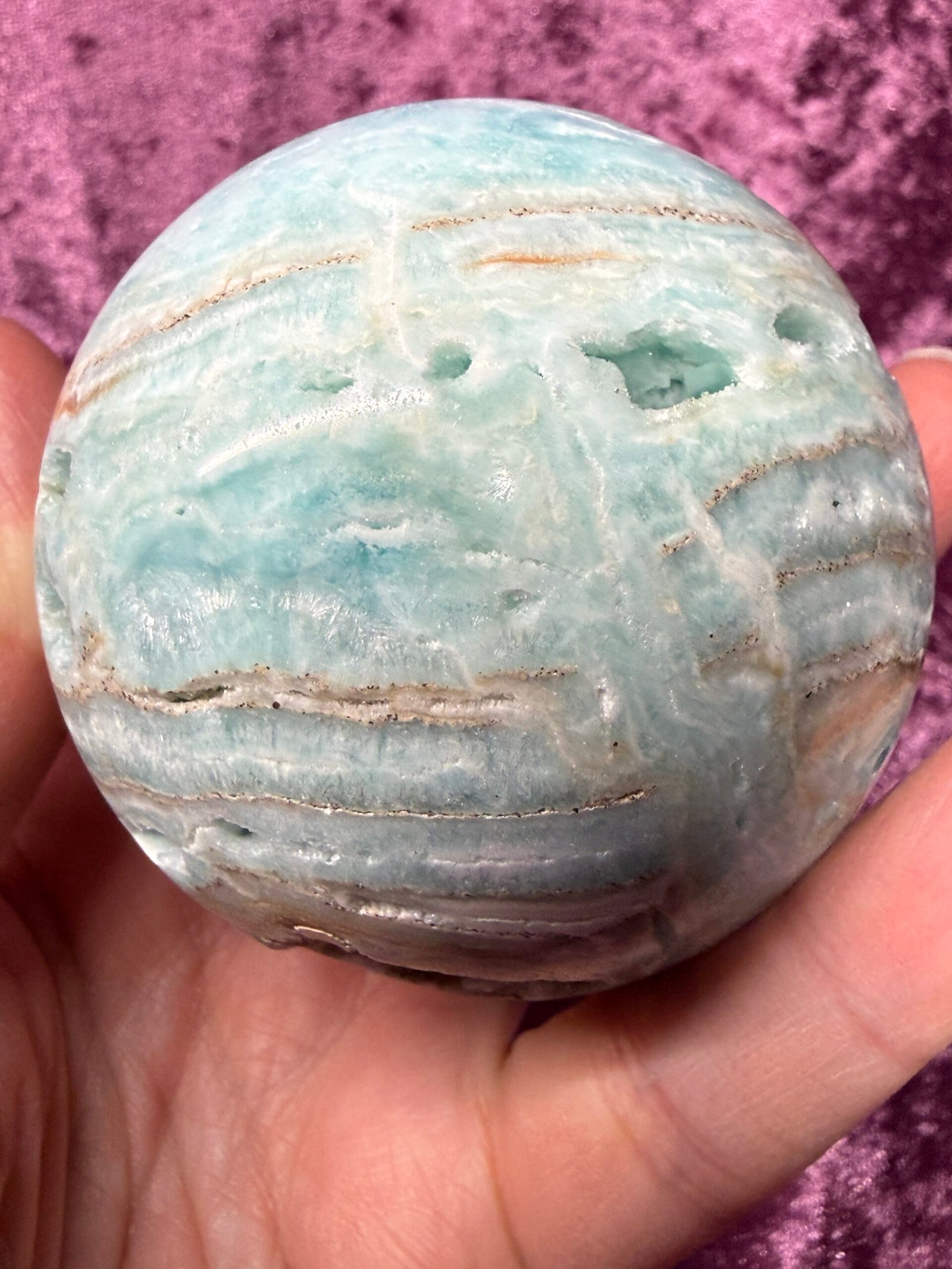 Blue Aragonite Sphere - Image 7
