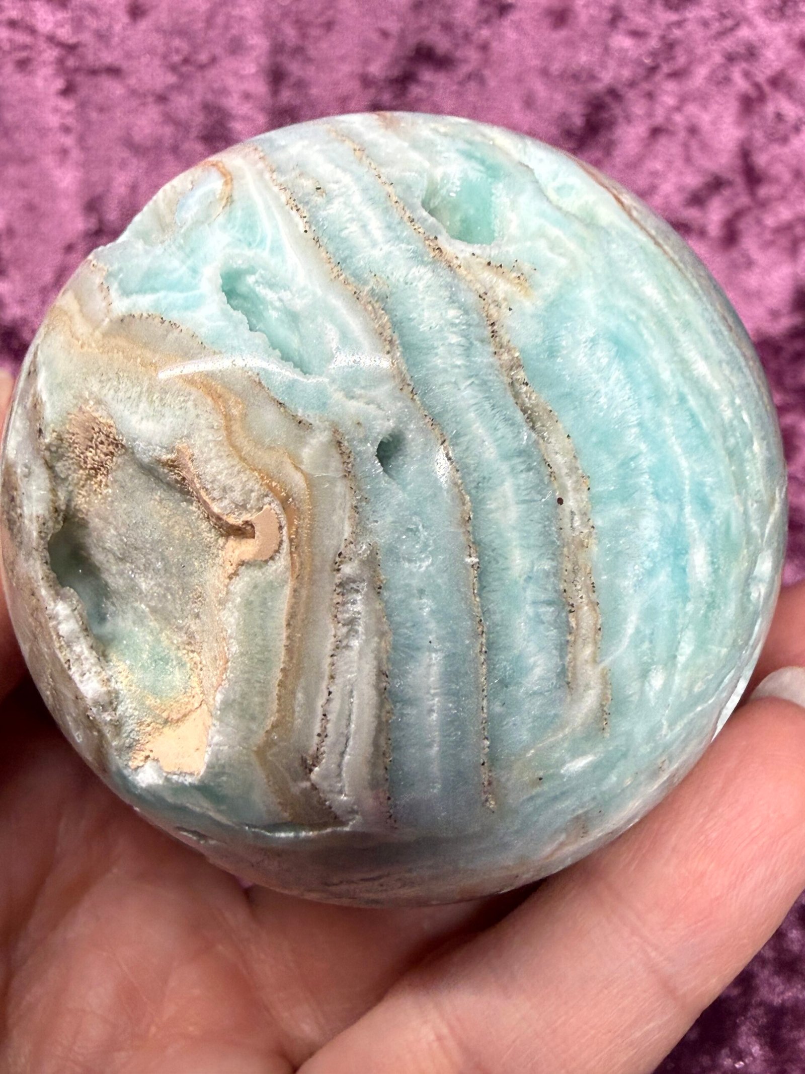 Blue Aragonite Sphere - Image 9