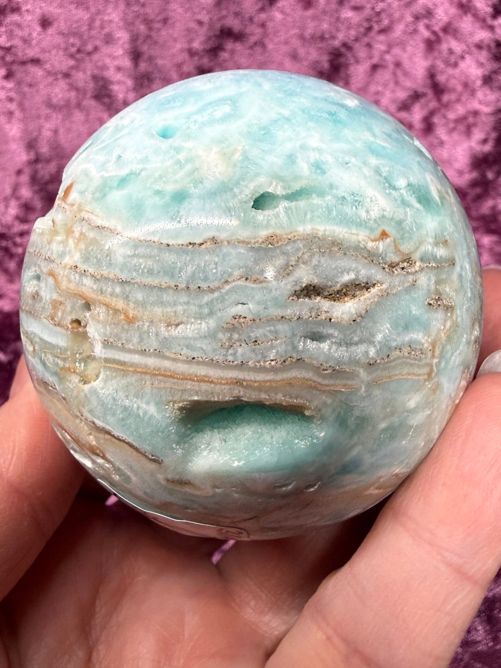 Blue Aragonite Sphere - Image 10