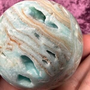 Blue Aragonite Sphere