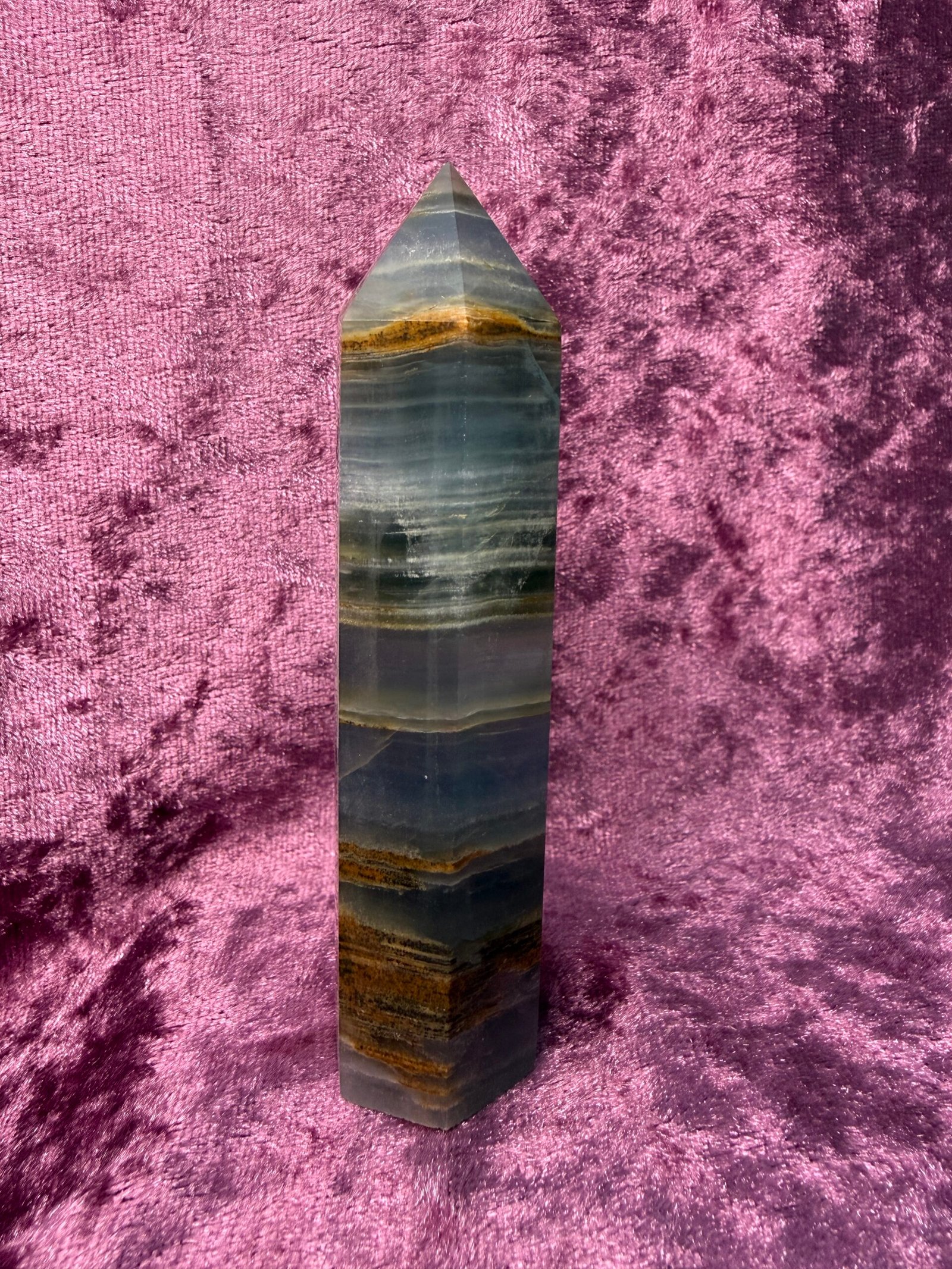 Lemurian Aquatine Calcite Tower-1 - Image 2