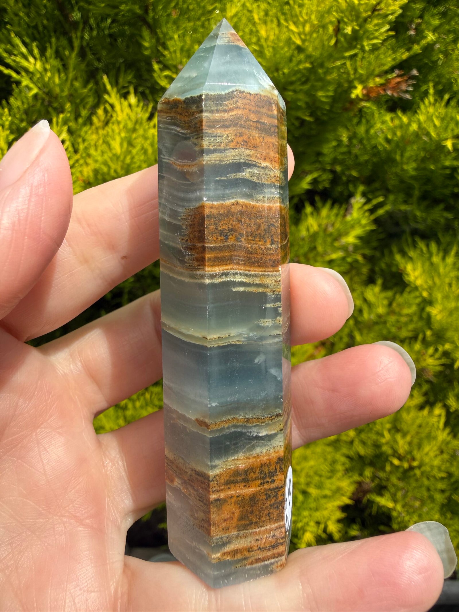 Lemurian Aquatine Calcite Tower-1 - Image 6