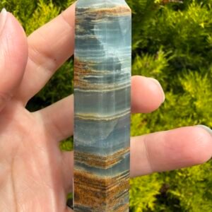 Lemurian Aquatine Calcite Tower-1